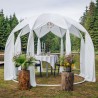 Igloo Astreea Canopy, iglu pavilion premium, complet aluminiu, iluminare Philips, sistem electric integrat, curte, piscina