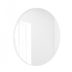 Oglinda rotunda, cadru alb,...