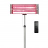 Incalzitor stativ infrarosu Aktobis WDH Germany, 1200/2400 W, 2 trepte, telecomanda, reglabil, terasa, spatii comerciale