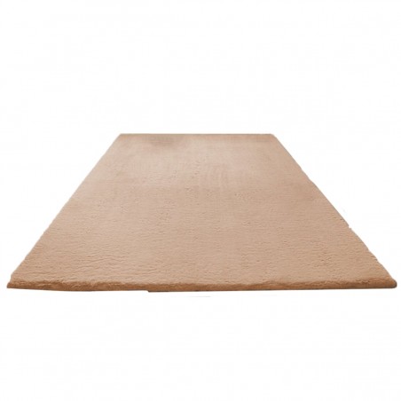 Covor Plusat, EGO-Rabbit, L.Camel, spate Anti-Derapant, 140x200 cm, microfibra de matase