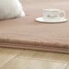 Covor Plusat, EGO-Rabbit, L.Camel, spate Anti-Derapant, 200x300 cm, microfibra de matase