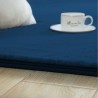 Covor Plusat, EGO-Rabbit, Royal Navy, spate Anti-Derapant, 200x200 cm, microfibra de matase