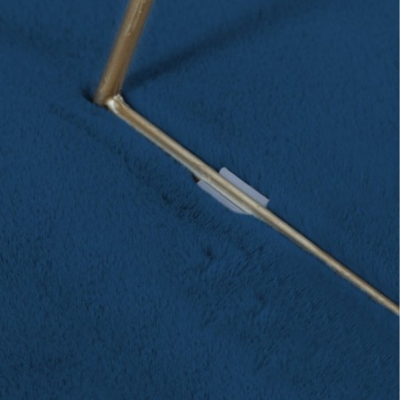 Covor Plusat, EGO-Rabbit, Royal Navy, spate Anti-Derapant, 200x200 cm, microfibra de matase