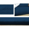 Covor Plusat, EGO-Rabbit, Royal Navy, spate Anti-Derapant, 200x200 cm, microfibra de matase