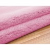 Covor Plusat, EGO-Rabbit Round, Pink, 2 cm grosime, spate Anti-Derapant, 180x180 cm, microfibra de matase