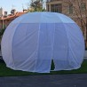 Igloo Astreea Umbrella, iglu pavilion premium, complet aluminiu, iluminare Philips, sistem electric integrat, curte, piscina