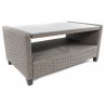 Set mobilier terasa sau gradina,  masuta de cafea, canapea, 2 fotolii, 2 tabureti, perne impermeabile, poliratan, gri, Felicia Set mobilier terasa sau gradina,  masuta de cafea, canapea, 2 fotolii, 2 tabureti, perne impermeabile, poliratan, gri, Felicia