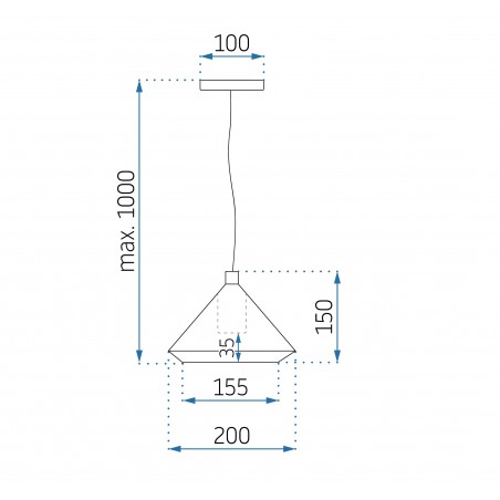 Pendul Modern Metal White, E27, 220V, Alb/Auriu