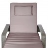 Scaun, sezlong din poliratan, cu spatar reglabil in 6 trepte, cu perna Taupe inclusa, 190x90 cm, pentru gradina, piscina, balcon Scaun, sezlong din poliratan, cu spatar reglabil in 6 trepte, cu perna Taupe inclusa, 190x90 cm, pentru gradina, piscina, balcon