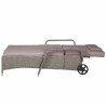 Scaun, sezlong din poliratan, cu spatar reglabil in 6 trepte, cu perna Taupe inclusa, 190x90 cm, pentru gradina, piscina, balcon Scaun, sezlong din poliratan, cu spatar reglabil in 6 trepte, cu perna Taupe inclusa, 190x90 cm, pentru gradina, piscina, balcon