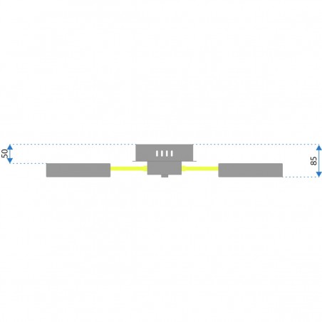 Lustra EGO Duza, LED, dimabila, telecomanda, 4 socluri, Gri/Auriu, 220-240V, lampi din plastic