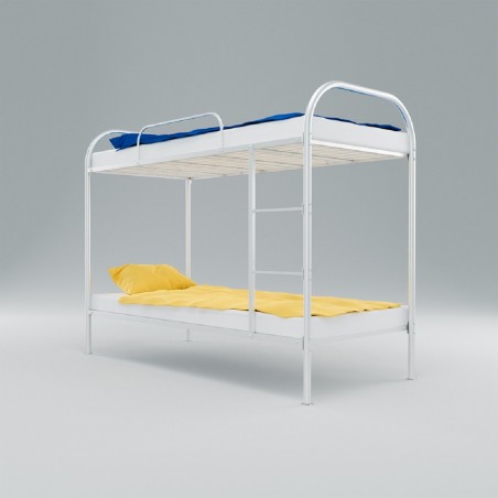 Paturi campanie din aluminiu etajate, pentru campusuri, muncitori, sinistrati, refugiati, spitale mobile, 210×94 cm, Astreea Bed