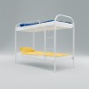 Paturi campanie din aluminiu etajate, pentru campusuri, muncitori, sinistrati, refugiati, spitale mobile, 210×94 cm, Astreea Bed