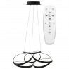 Lustra EGO Circular, LED, 120W, dimabila, telecomanda, Negru, 230V, control de la distanta Lustra EGO Circular, LED, 120W, dimabila, telecomanda, Negru, 230V, control de la distanta