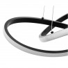 Lustra EGO Circular, LED, 120W, dimabila, telecomanda, Negru, 230V, control de la distanta Lustra EGO Circular, LED, 120W, dimabila, telecomanda, Negru, 230V, control de la distanta