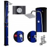 Dus solar 60 Litri, robinet pentru picioare, dus de mana si termometru, cap de dus tip ploaie, PVC+ABS, Albastru Negru, Alicante Dus solar 60 Litri, robinet pentru picioare, dus de mana si termometru, cap de dus tip ploaie, PVC+ABS, Albastru Negru, Alicante