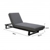 Sezlong de plaja cu saltea reglabil , cadru din aluminiu, ideal pentru pisicina, terasa, Porto Sezlong de plaja cu saltea reglabil , cadru din aluminiu, ideal pentru pisicina, terasa, Porto