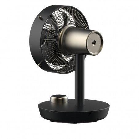 Ventilator de birou Cepheus Stylies, oscilatie automata, display digital, 12 trepte de viteza, 6 m/s, timer, Metal, Antracit