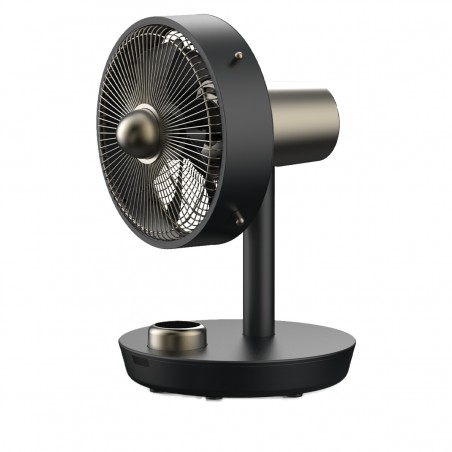 Ventilator de birou Cepheus Stylies, oscilatie automata, display digital, 12 trepte de viteza, 6 m/s, timer, Metal, Antracit