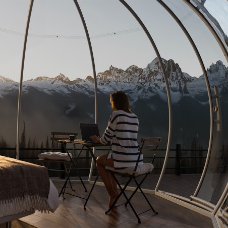 Astreea Igloo MAX, Policarbonat, usa glisanta, iglu super-premium, complet aluminiu, 4 dimensiuni