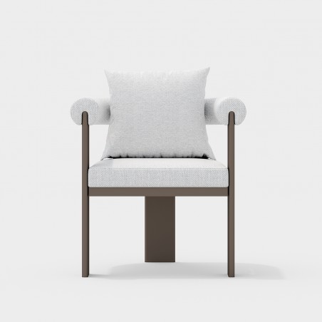 Set mobilier de 8 persoane, gradina sau terasa, aluminiu, masa 214x102 cm + 8 scaune, tesatura 100 % Olefin, Bora Bora