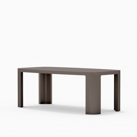 Set mobilier de 8 persoane, gradina sau terasa, aluminiu, masa 214x102 cm + 8 scaune, tesatura 100 % Olefin, Bora Bora