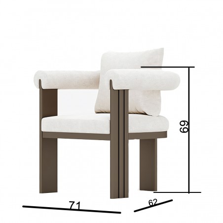 Set mobilier de 8 persoane, gradina sau terasa, aluminiu, masa 214x102 cm + 8 scaune, tesatura 100 % Olefin, Bora Bora
