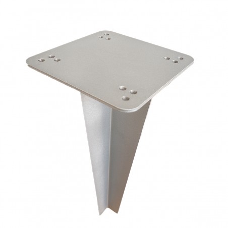 Element fixare dus solar in pamant, otel, dimensiuni 20x20 cm, Natur