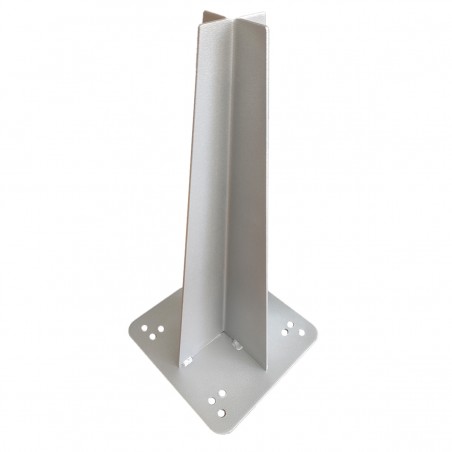 Element fixare dus solar in pamant, otel, dimensiuni 20x20 cm, Natur