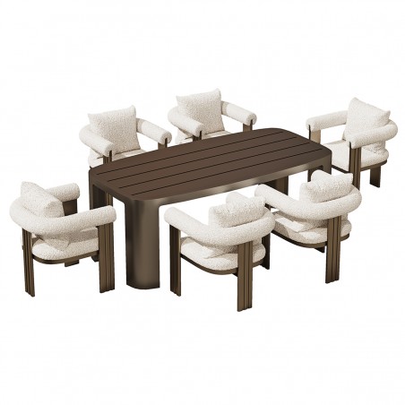 Set mobilier de 6 persoane,...