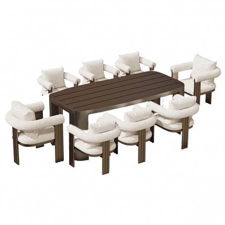 Set mobilier de 8 persoane,...
