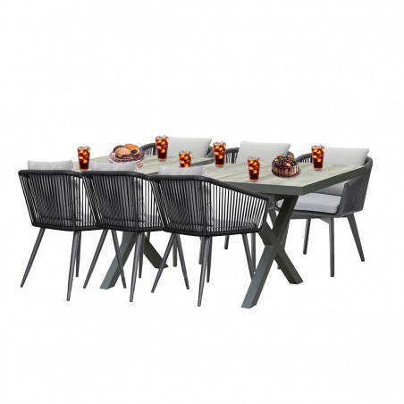 Set mobilier de 6 persoane,...