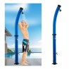 Dus solar pentru gradina si piscina, 20 Litri, robinet pentru picioare, cap de dus tip ploaie, PVC+ABS, Albastru, Sevilia Dus solar pentru gradina si piscina, 20 Litri, robinet pentru picioare, cap de dus tip ploaie, PVC+ABS, Albastru, Sevilia