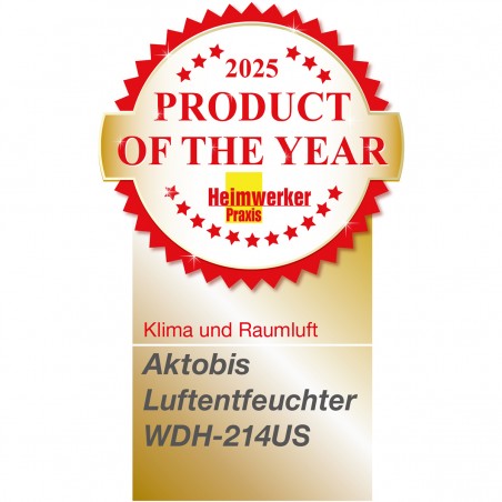 Dezumidificator Aktobis Germany, control WLAN, capacitate dezumidificare 16 litri/zi, suprafata 30 m², Antracit, WDH-214US