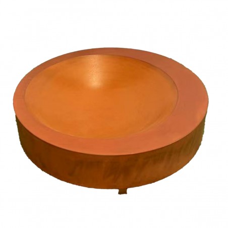 Semineu rotund, otel corten...