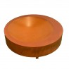 Vatra de foc, otel corten de 2 mm, dia 100 x H 26 cm, FlamaDomo