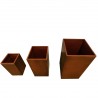 Jardiniera, otel corten de 2 mm, inaltime de 60,80,100 cm, Maro, Florium Jardiniera, otel corten de 2 mm, inaltime de 60,80,100 cm, Maro, Florium