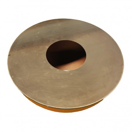 Gratar pe lemn cu plita, otel corten de 3.5 mm, dimensiuni: dia100xH53, Pirathos