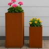 Jardiniera modulara, otel corten de 2 mm, inaltime de 60 sau 80 cm, Neoglow