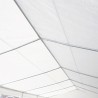 Cort, pavilion, crem deschis, 3x6 m, 6 ferestre + 2 intrari, cadru otel galvanizat, material PE 240 g/m2, rezistent la UV, apa