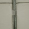 Cort, pavilion, crem deschis, 3x6 m, 6 ferestre + 2 intrari, cadru otel galvanizat, material PE 240 g/m2, rezistent la UV, apa