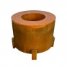 Vatra de foc, otel corten de 2 mm, dia 72 x H 60 cm, Aurora Vatra de foc, otel corten de 2 mm, dia 72 x H 60 cm, Aurora