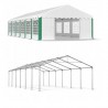 Pavilion Cort Carport, Rame verzi, 6x12m, Profesional Cadru metalic, 12 ferestre laterale, Petreceri, Nunti, Evenimente, Gradina