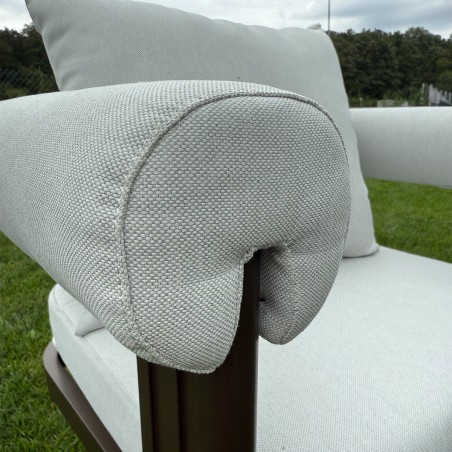 Set mobilier de 8 persoane, gradina sau terasa, aluminiu, masa 214x102 cm + 8 scaune, tesatura 100 % Olefin, Bora Bora