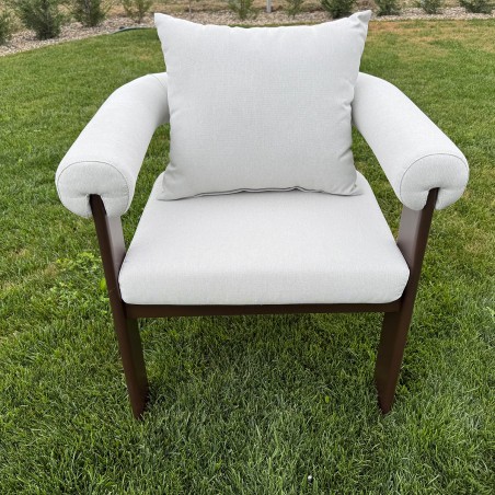Set mobilier de 8 persoane, gradina sau terasa, aluminiu, masa 214x102 cm + 8 scaune, tesatura 100 % Olefin, Bora Bora