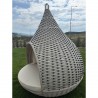Pat de zi exterior gradina terasa tip cuib, 10 perne, cadru aluminiu, impletitura din ratan, diametru 180x220 cm, Rustica Pat de zi exterior gradina terasa tip cuib, 10 perne, cadru aluminiu, impletitura din ratan, diametru 180x220 cm, Rustica