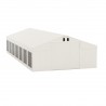 Cort profesional, Alb, 6x14 m, 14 ferestre+2 intrari, cadru ranforsat din otel galvanizat, 560g/m2 PVC