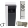 Aparat 3 in 1, aer conditionat Aktobis WDH-AC016, 9000 BTU, 24 litri/zi, Wi-Fi, racire, dezumidificare, ventilare, telecomanda