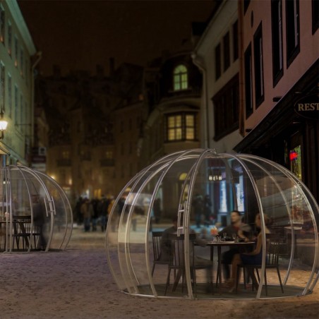 Astreea Igloo MAX, Policarbonat, usa glisanta, iglu super-premium, complet aluminiu, 4 dimensiuni