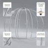 Igloo Astreea Crystal Pvc, iglu pavilion premium, complet aluminiu, iluminare Philips, sistem electric integrat, curte, piscina